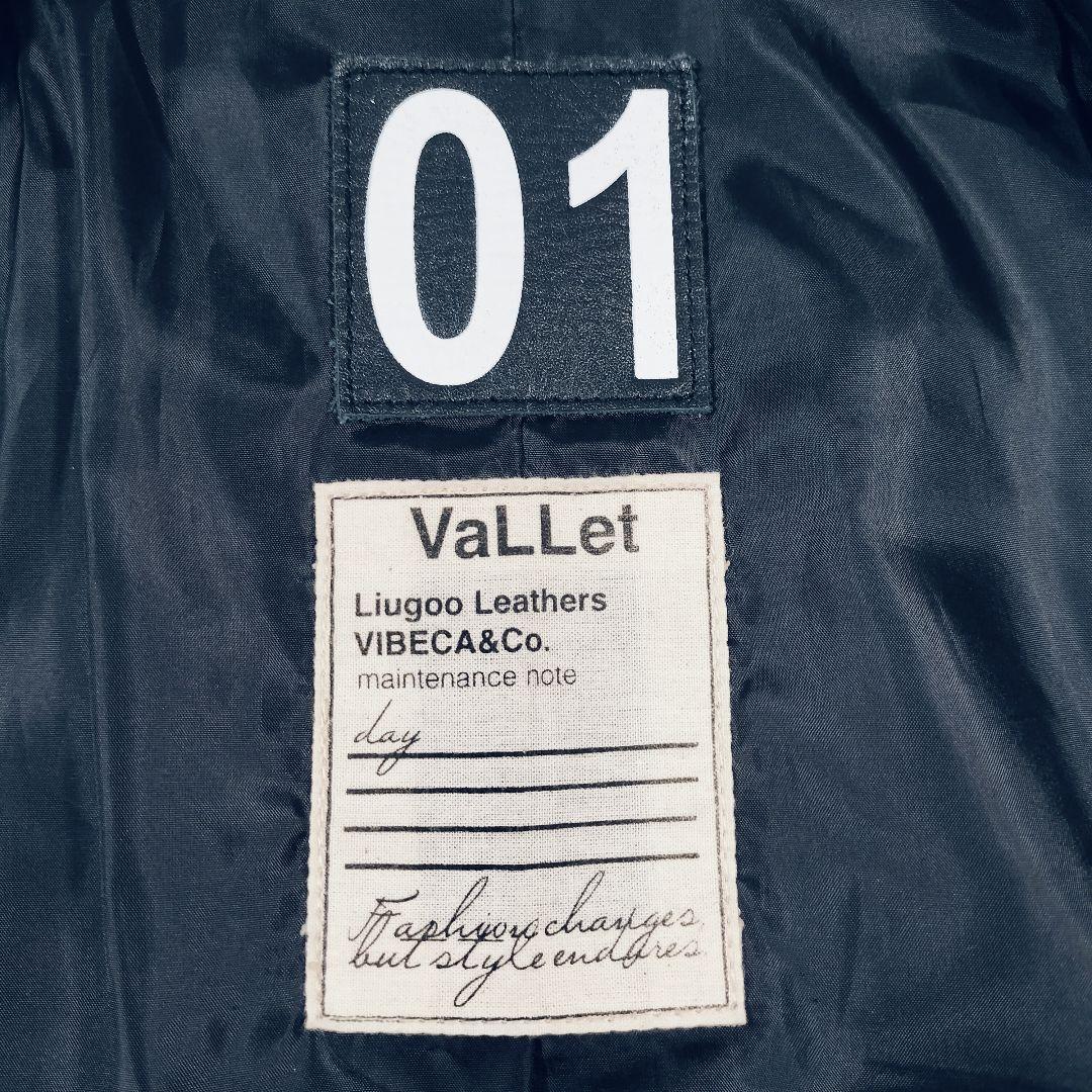 【美品☆XL】ヴァレット VALLET 01 シングルライダースジャケット　黒