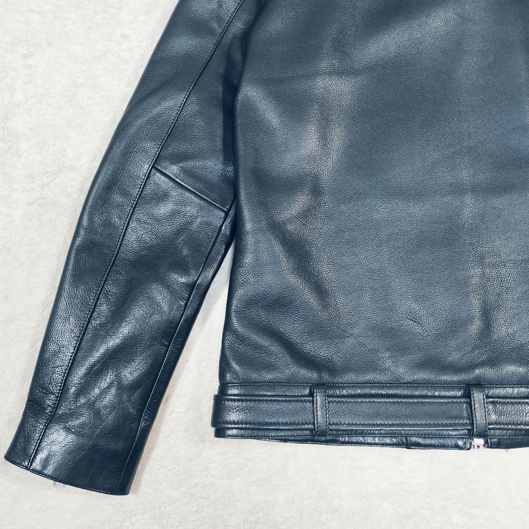 【美品☆XL】ヴァレット VALLET 01 シングルライダースジャケット　黒