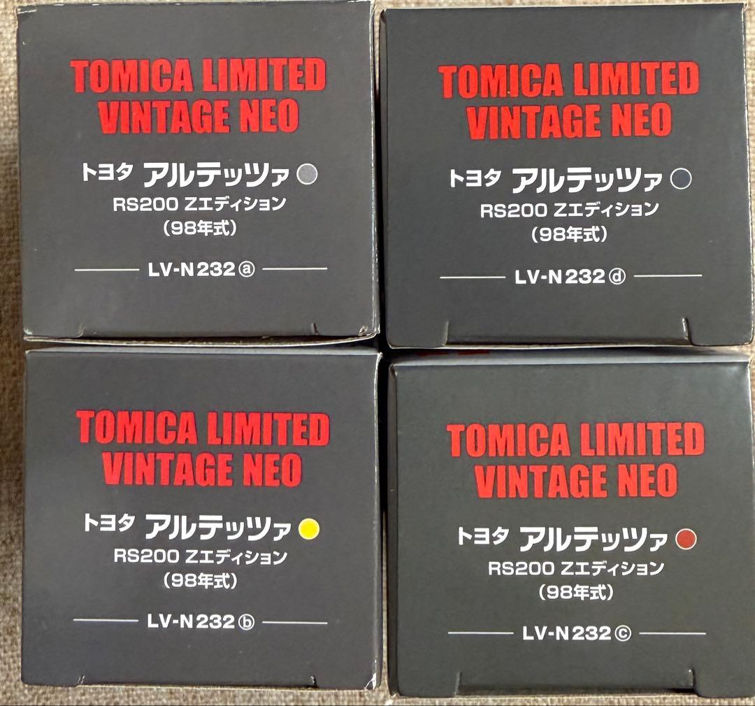トミカリミテッドビンテージネオ　LV-N232 a,b,c,d 4色セット