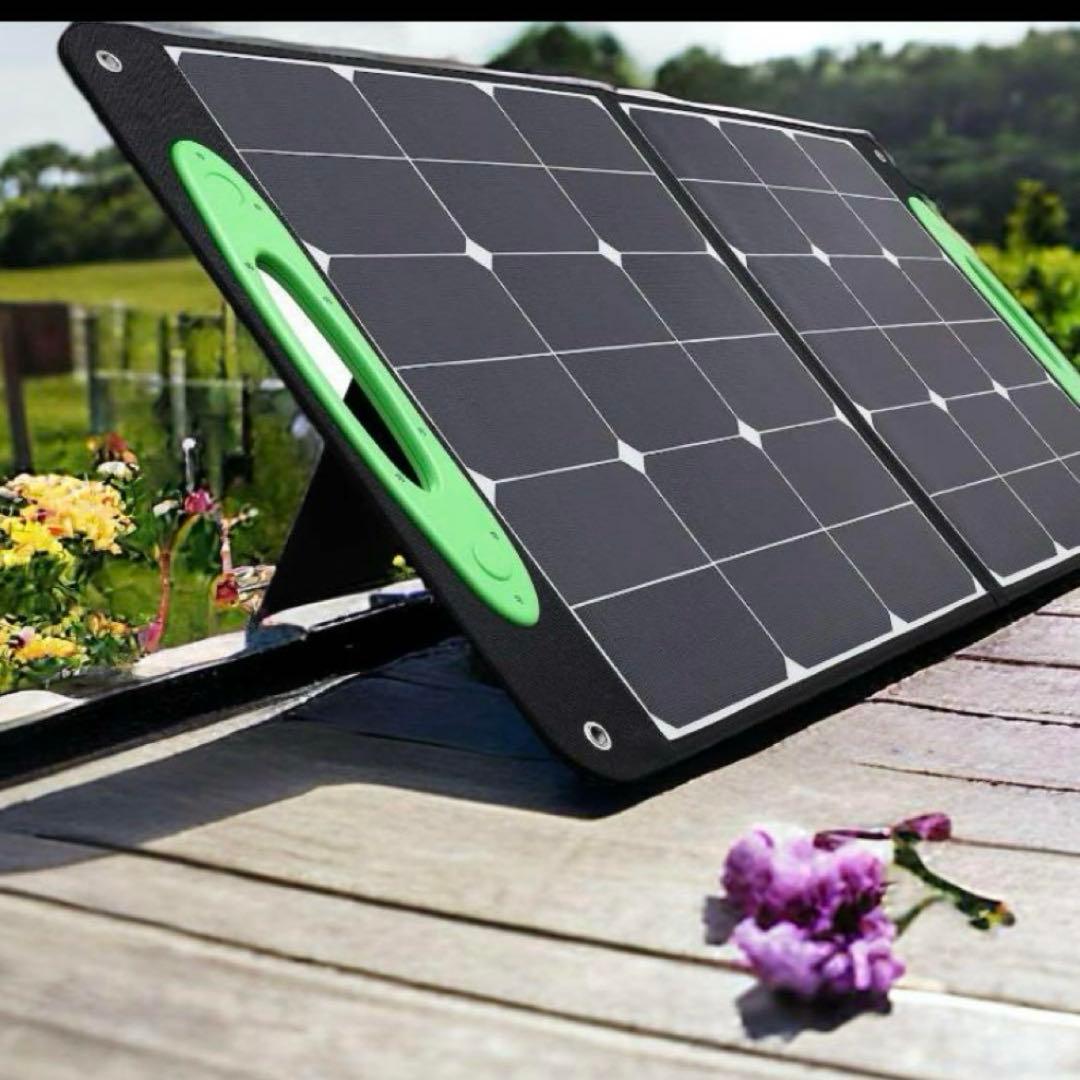 ❤️未使用❤️100W 防災 充電 ポータブル電源 折り畳み 節電