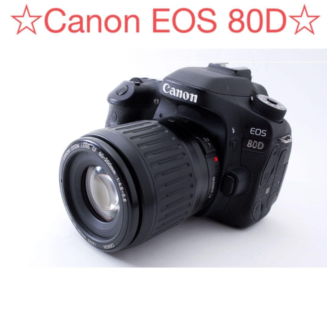 保証付き　キャノン　Canon EOS 80Dレンズセット