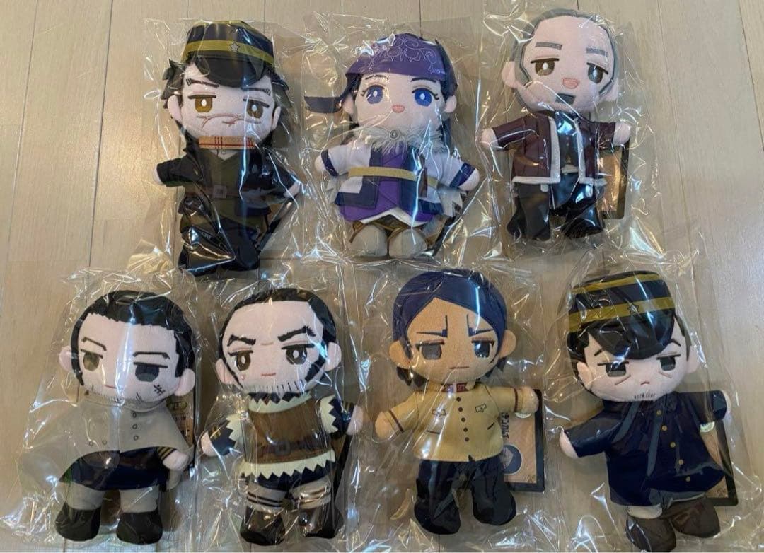 アルジャーノンプロダクト　ゴールデンカムイ　ぬいぐるみ全7種　新品