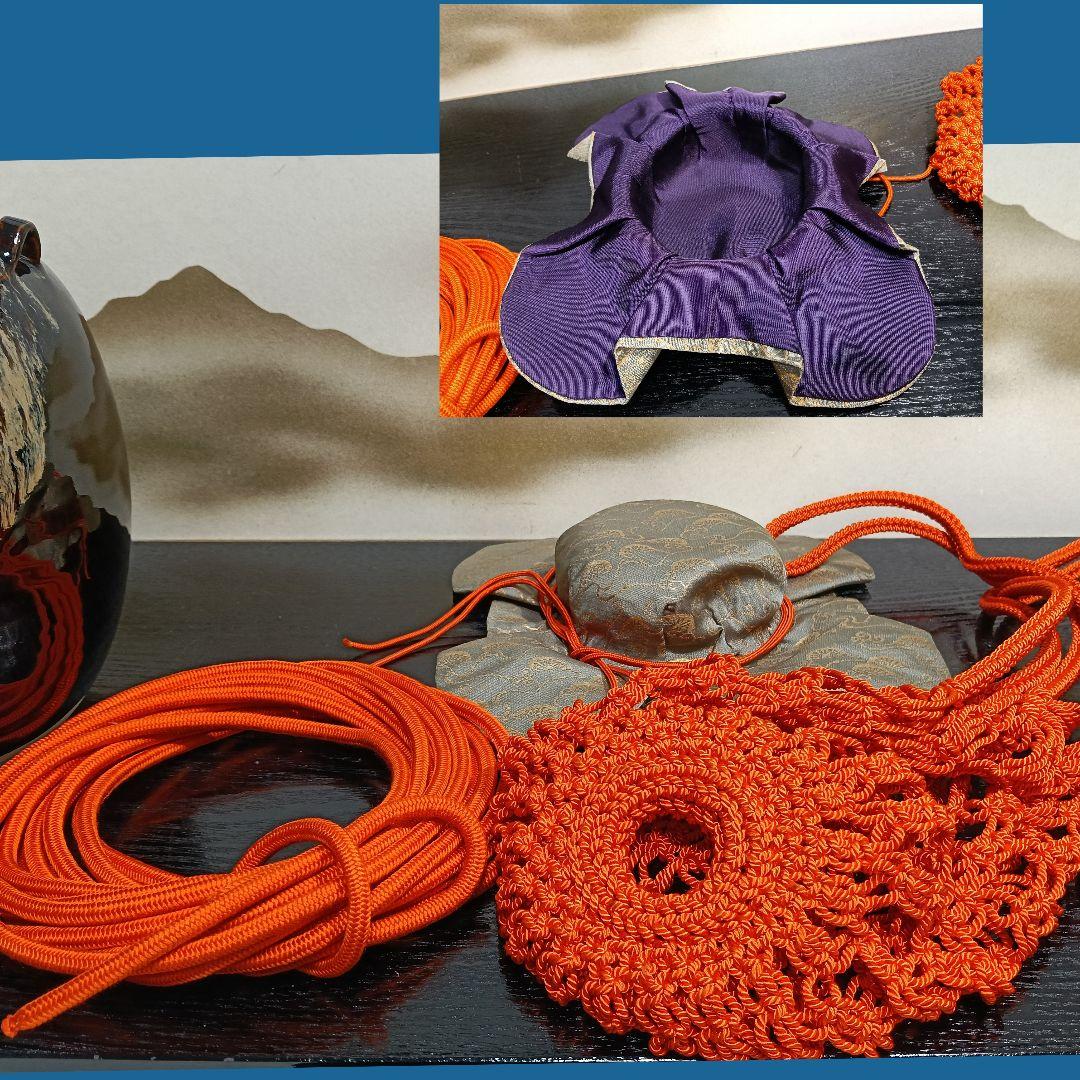 ゆきAN99 桶谷丁一作 飾壺 天目釉 茶壺 絹紐 口切茶事 茶の湯