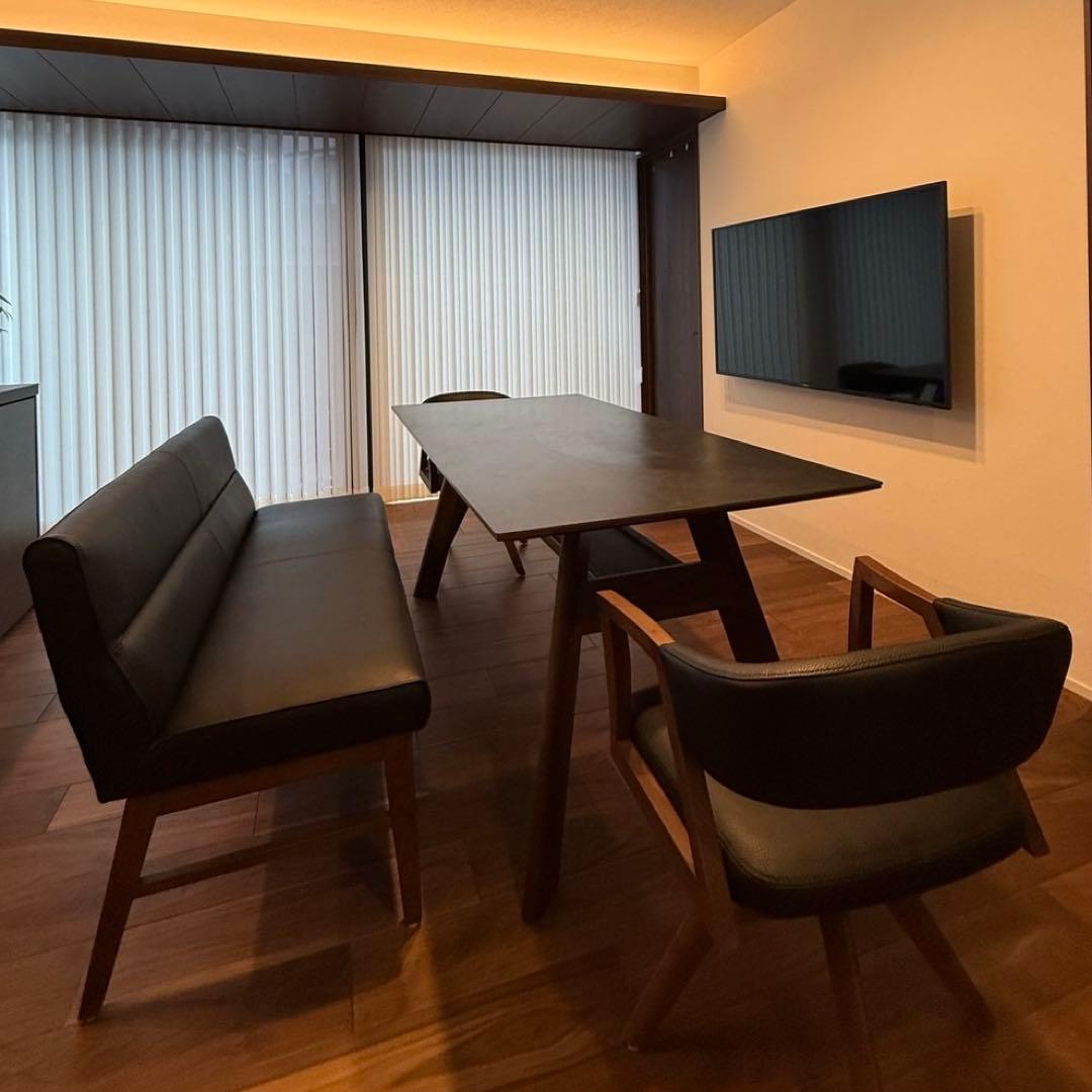 まとめて購入限定 値下げ ダイニングテーブル(4/4) セラミック 石目調