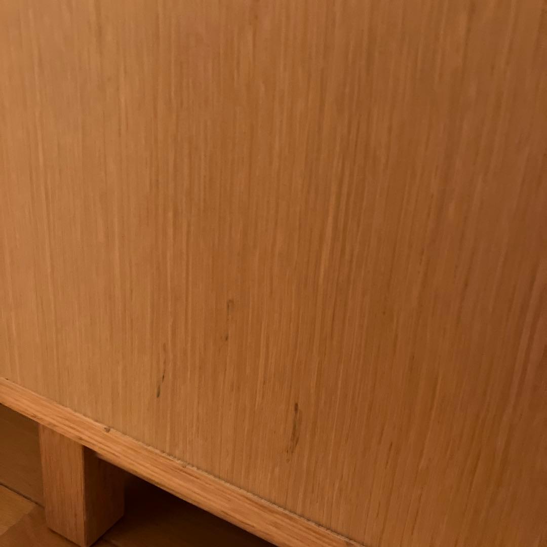 無印良品/オーク材/スライドドアキャビネット