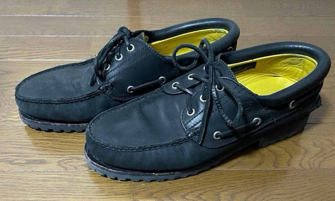Timberland ティンバーランド 3eye モカシン 黒　27センチ