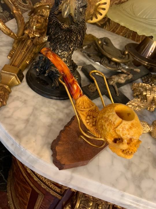 メシャムパイプ　ヤニク　ドクロ