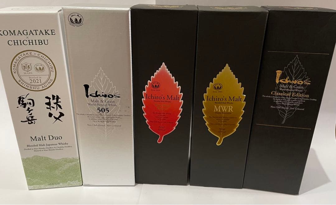 イチローズモルト リーフ 505、駒ヶ岳Duo5本セット