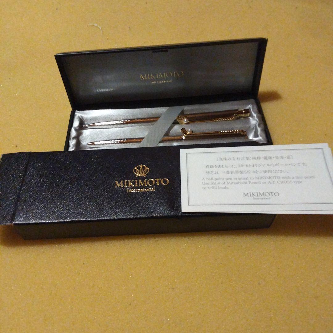 進物・景品に MIKIMOTO ゴールドボールペン2本 パール、ゴルフパター