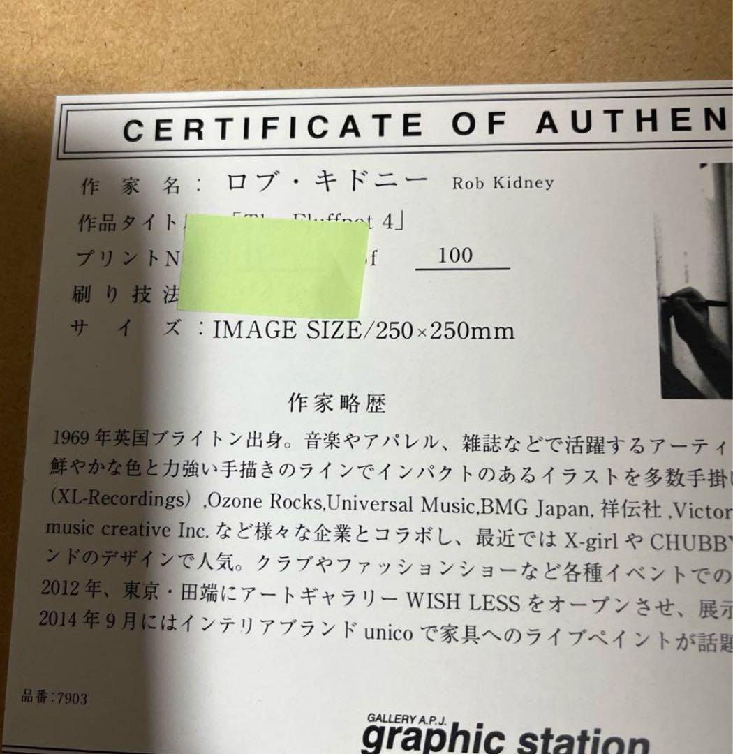 【美品】ロブ・キドニー　ジクレー版画