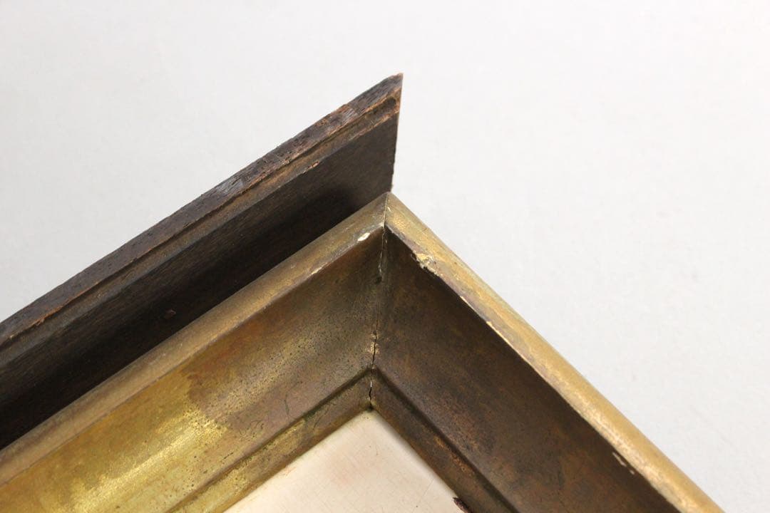 No4847 額装　宮坂昌夫　「釧路河口初冬」　油彩画　SM号　風景画　送料無料