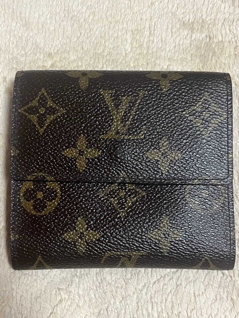 美品 ルイヴィトン モノグラム三つ折財布 Wホック