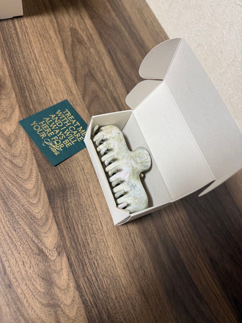 【UNDO HAIRWARE】クロークリップ No.4-GreenMarble-