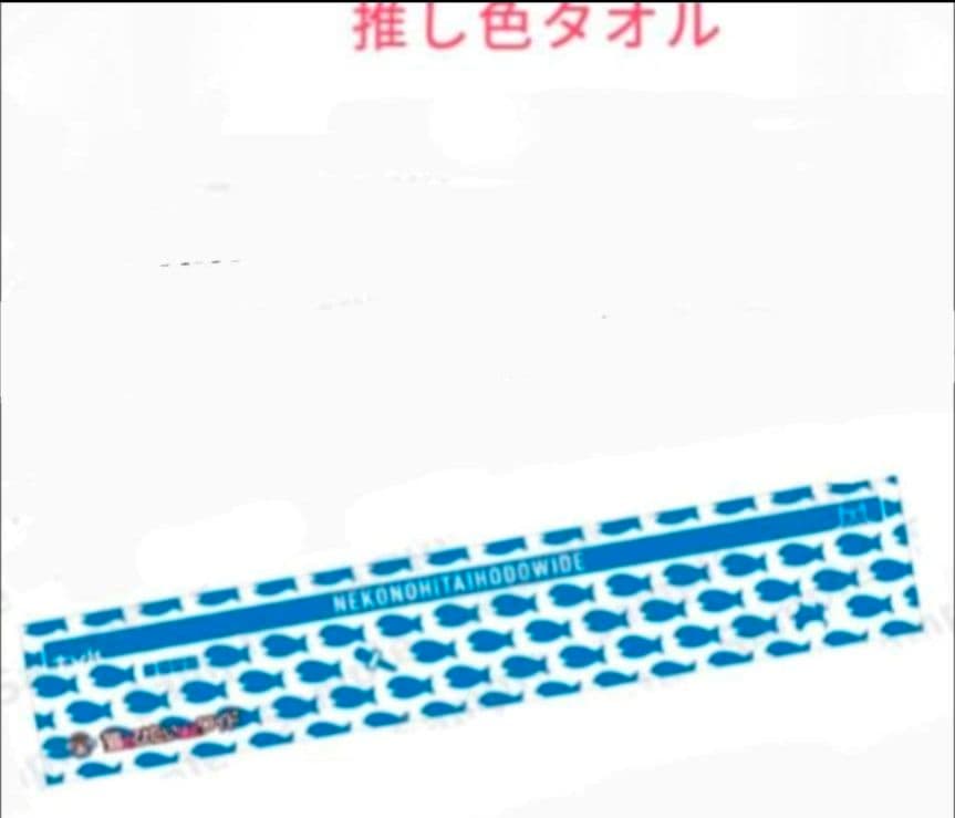 猫のひたいほどワイド 番組箱推しタオル 推し色タオル 2点 セット 猫ひた　最終