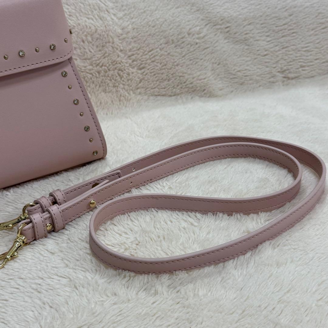 セルフォード リュタン ビジュースタッズポシェット　ライトピンク