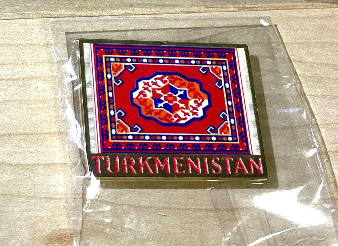 万博トルクメニスタン館 ピンバッジ・コースターセット