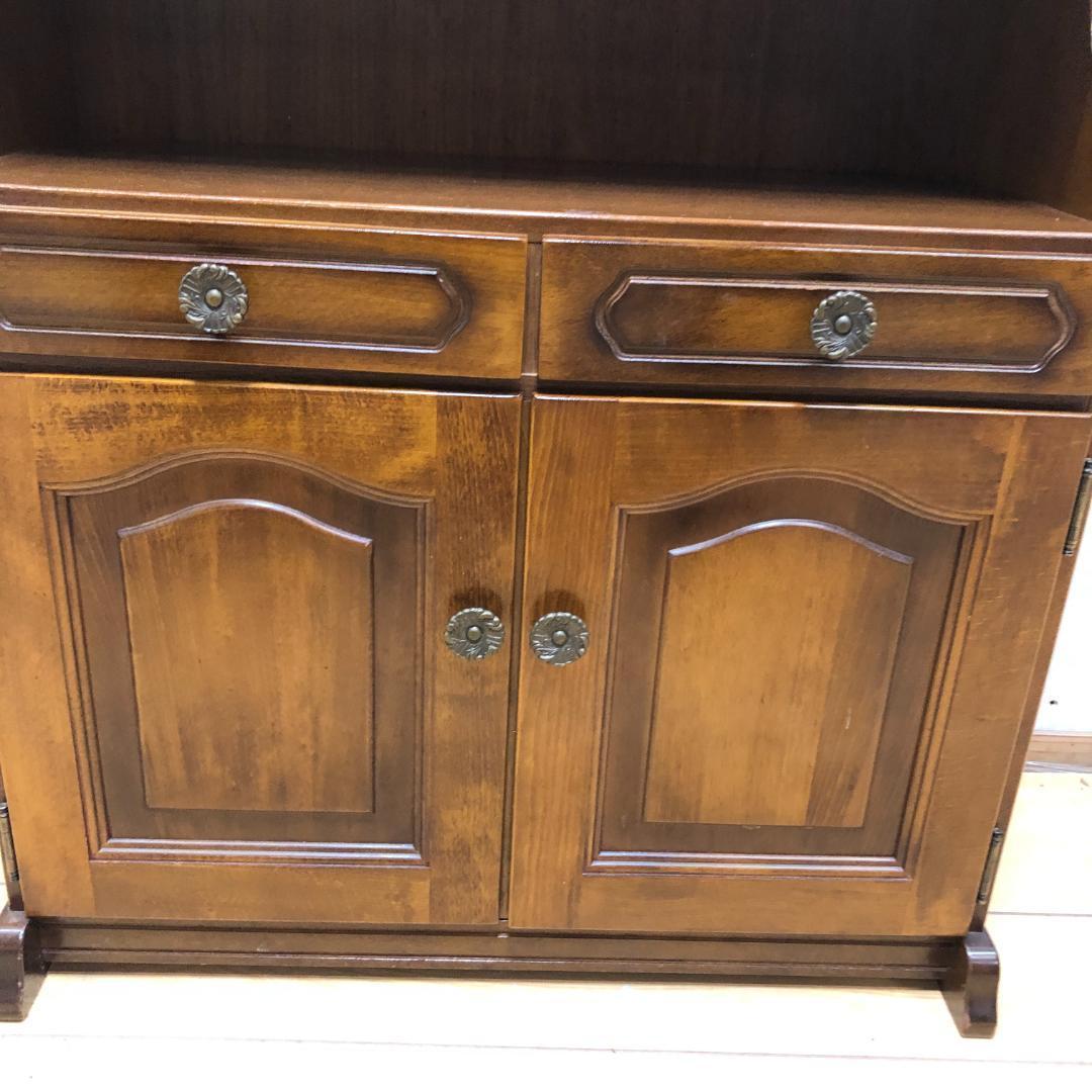 送料無料 希少 カリモク　サイドチェスト　レトロ　コロニアル　250710-2