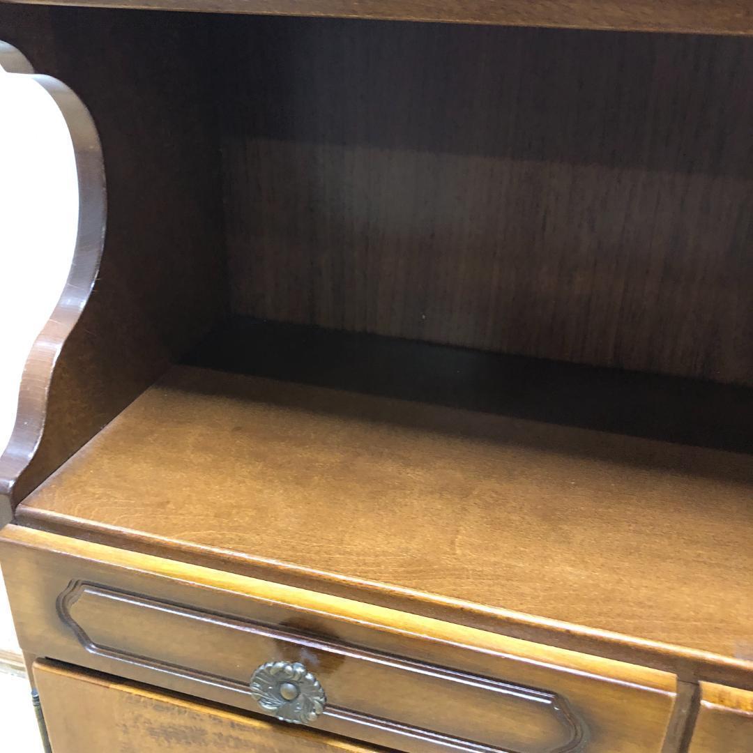 送料無料 希少 カリモク　サイドチェスト　レトロ　コロニアル　250710-2