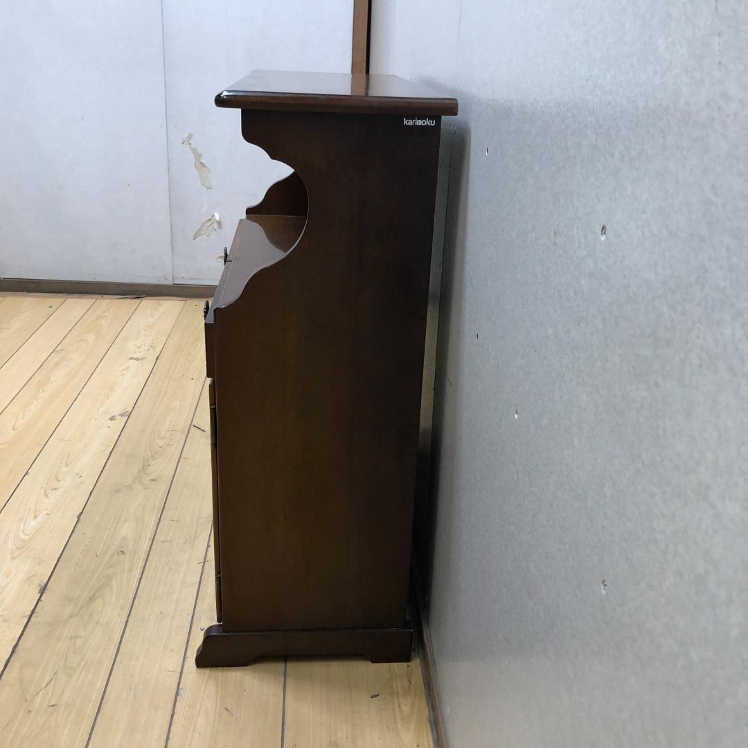 送料無料 希少 カリモク　サイドチェスト　レトロ　コロニアル　250710-2