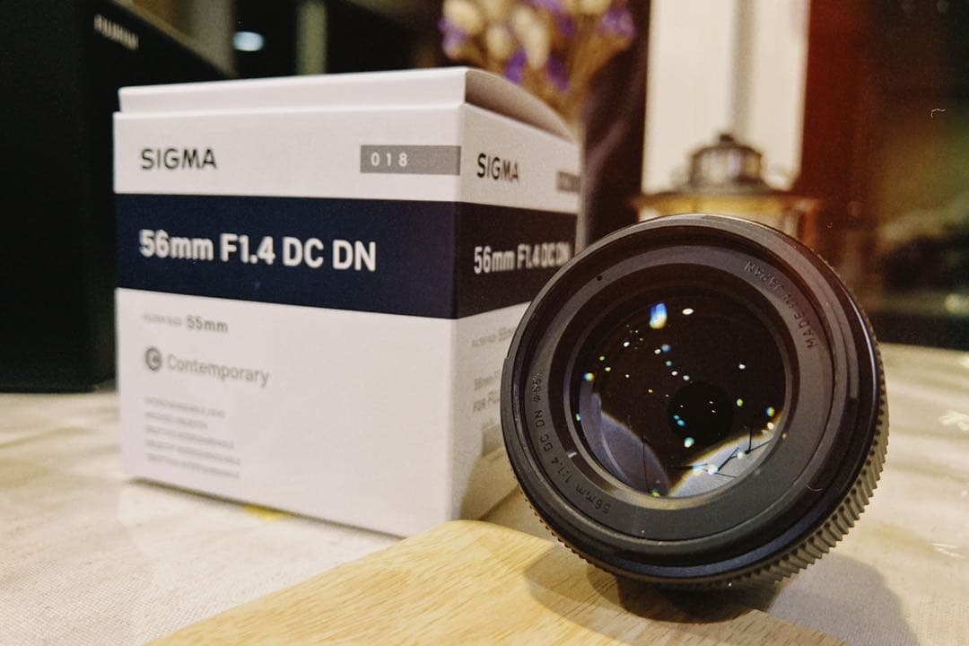 美品 SIGMA 56mm F1.4 DC レンズ 富士フィルム　Xマウント
