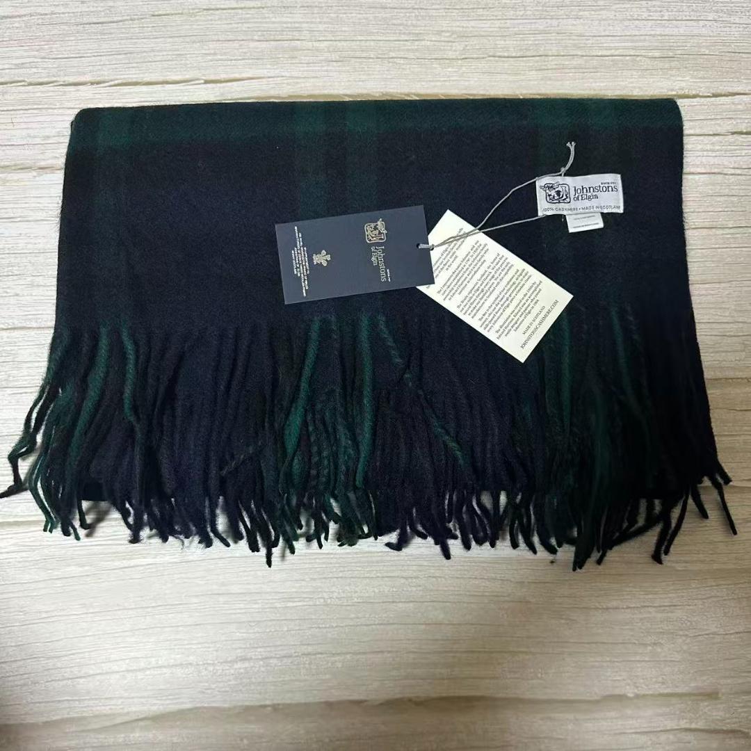 し*の様 JOHNSTONS ジョンストンズ　大判 マフラー ブラックウォッチ