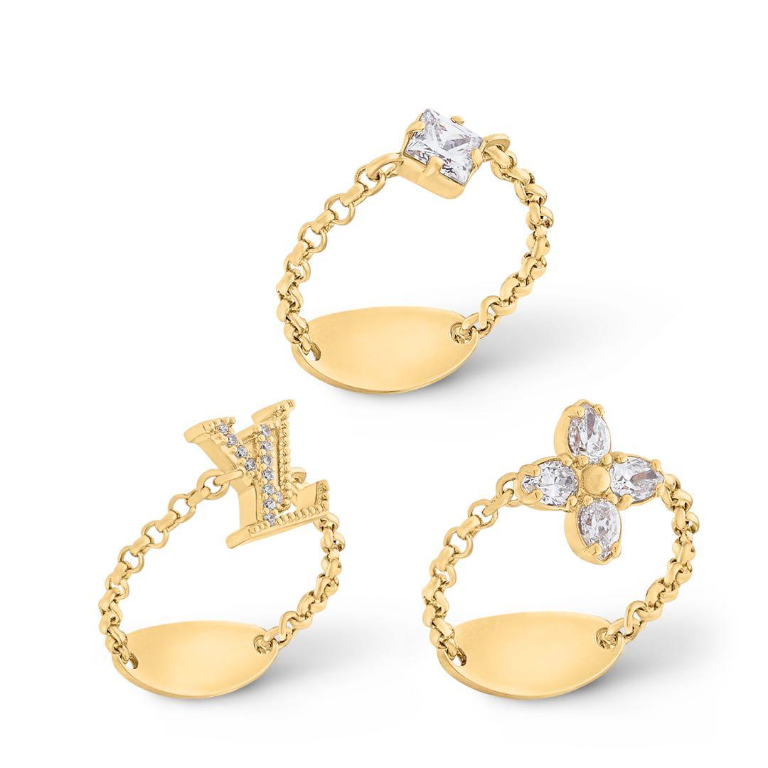 Louis Vuitton リングセット ゴールドトーン