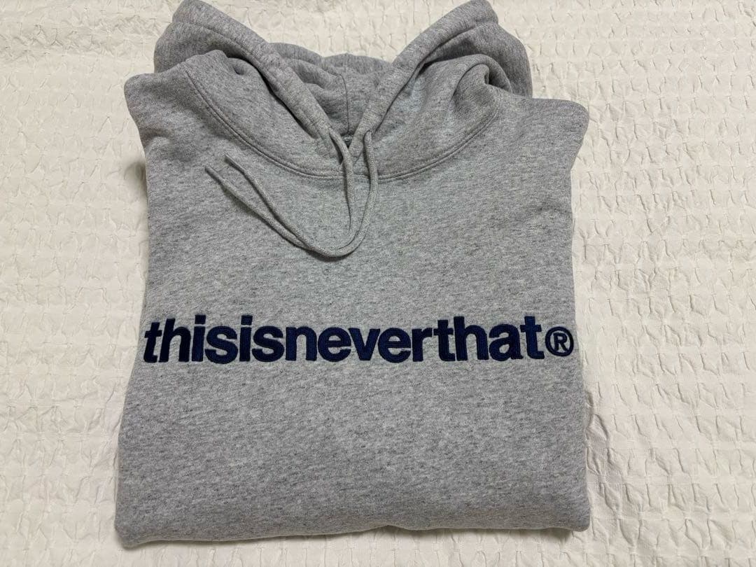 thisisneverthat パーカー グレー Ｌサイズ