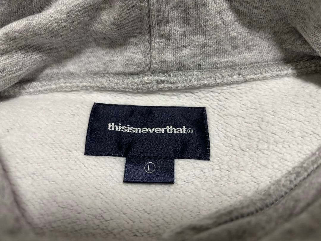 thisisneverthat パーカー グレー Ｌサイズ