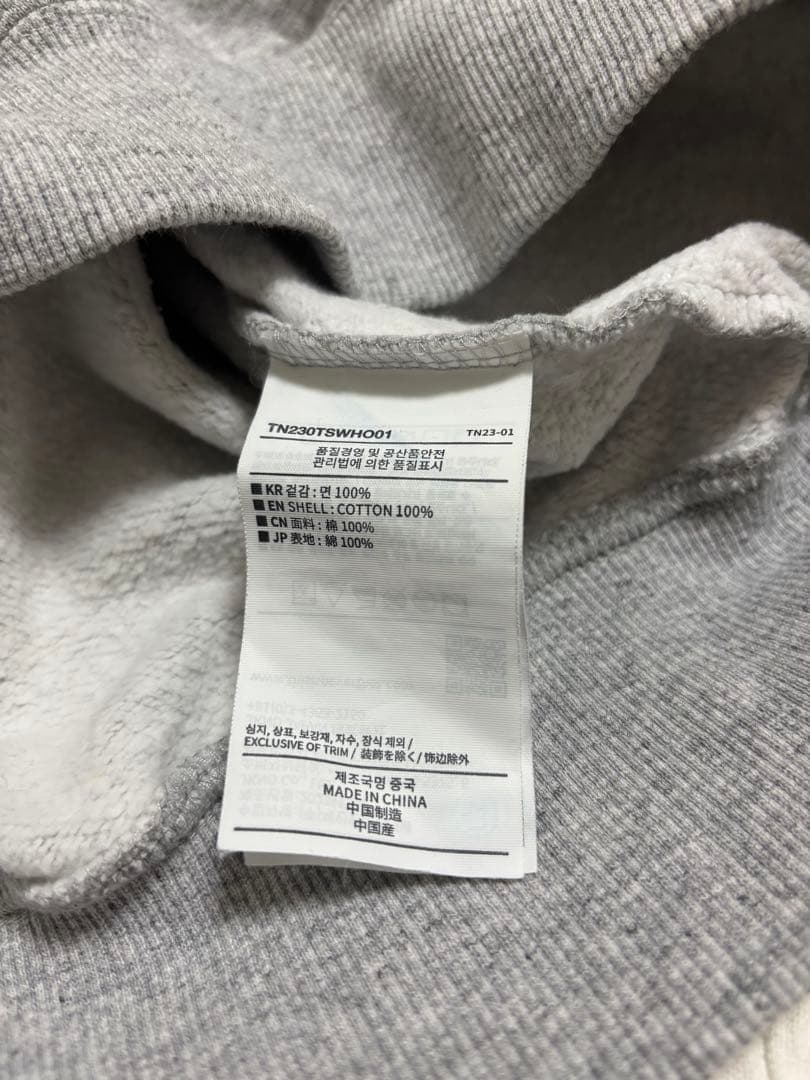 thisisneverthat パーカー グレー Ｌサイズ