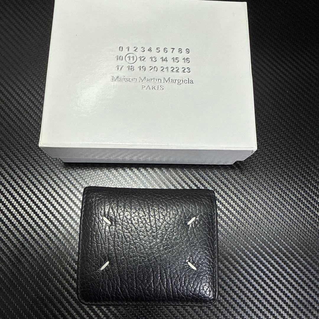 マルジェラ　二つ折り財布(黒)