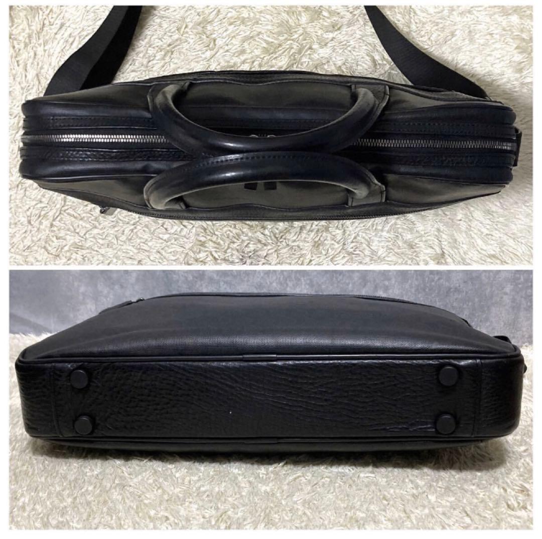 【極美品】dunhill ダンヒル ビジネスバッグ ウィンザー レザー ブラック