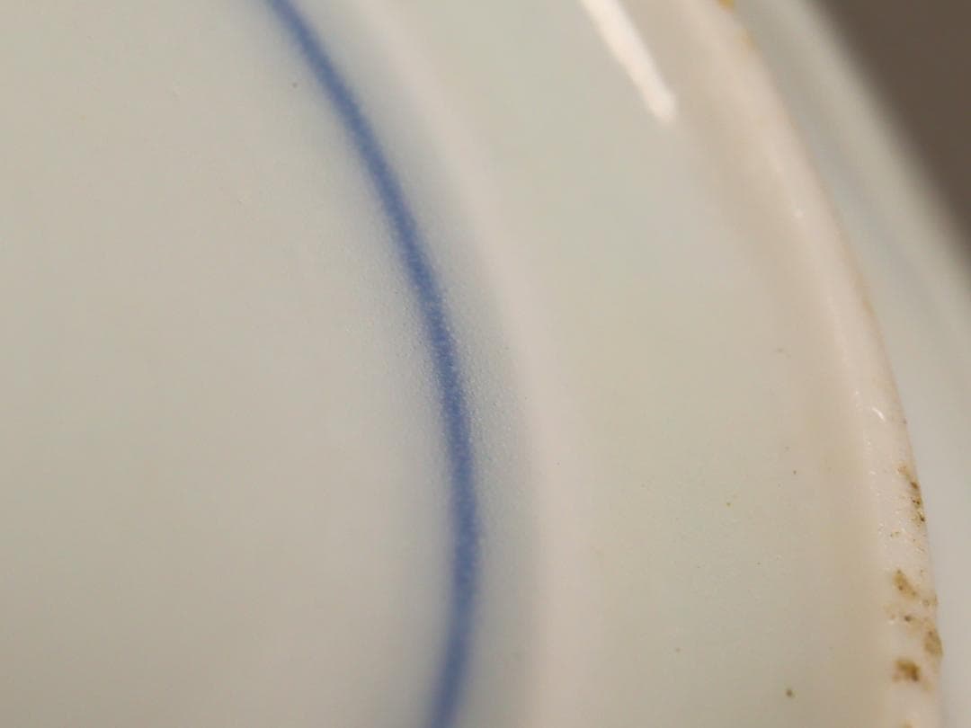 印判菊花緑 4寸皿 5客