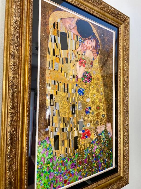 クリムト　グスタフ・クリムト　接吻 インテリア　絵画