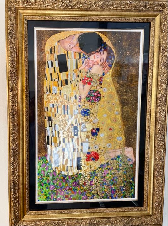 クリムト　グスタフ・クリムト　接吻 インテリア　絵画