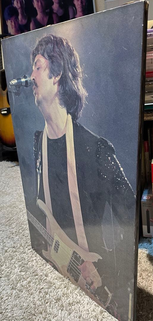 レコード店展示 ポール・マッカートニー ウイングス 店頭用パネル BEATLES