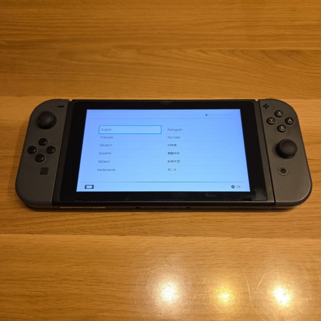 Nintendo Switch 本体 グレー 付属品付き【LANアダプター付】