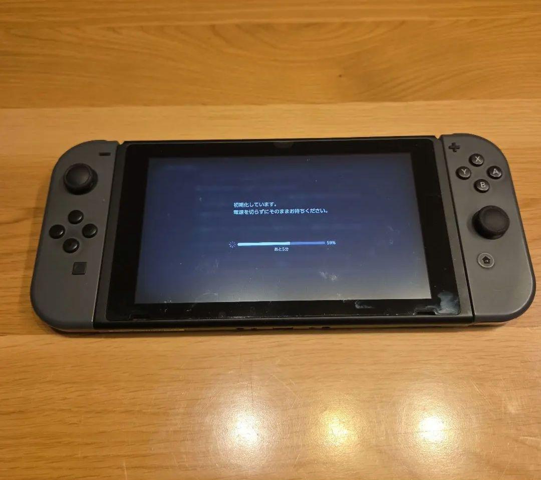 Nintendo Switch 本体 グレー 付属品付き【LANアダプター付】