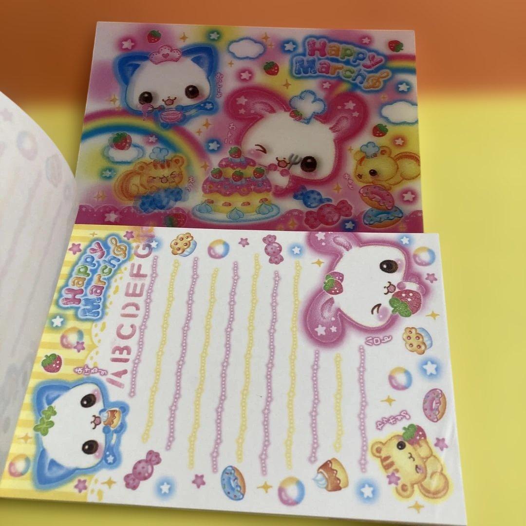 平成レトロ　ハッピーマーチ　3D表紙 メモ帳