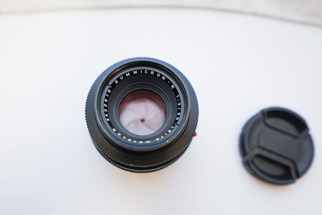 ライカ　ライツ　ドイツ製 ズミクロンR 50mm F2(OH済み)+純正フード