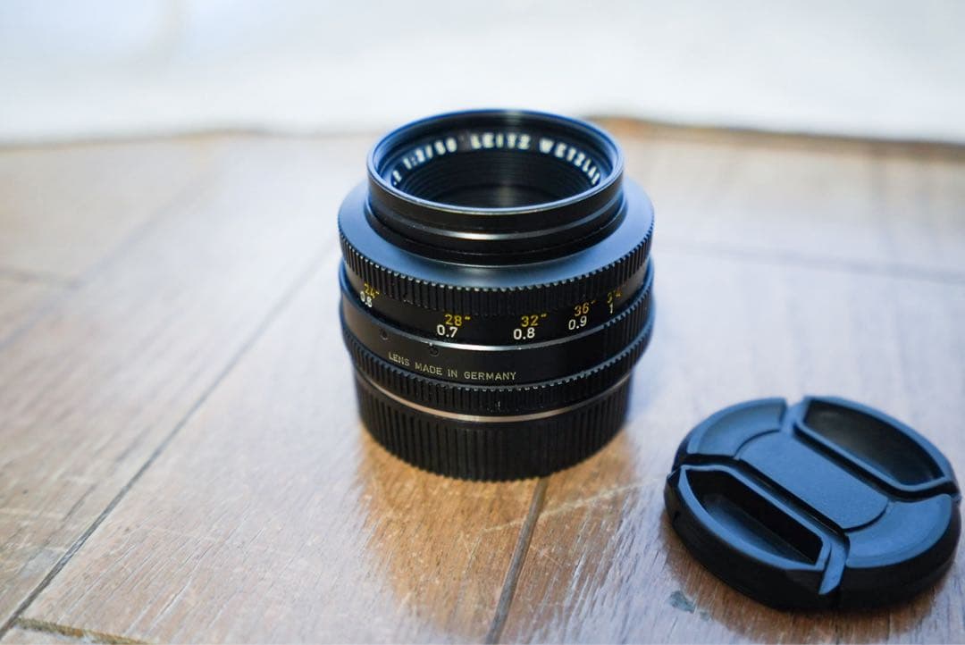 ライカ　ライツ　ドイツ製 ズミクロンR 50mm F2(OH済み)+純正フード