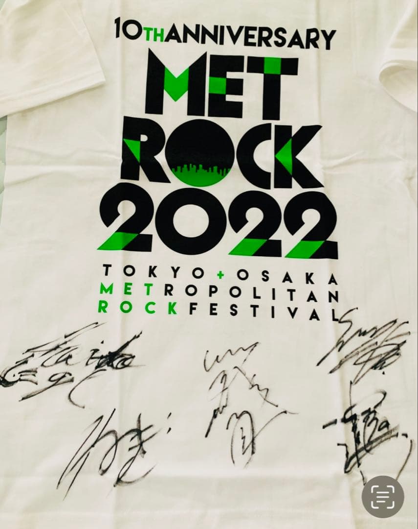 Novelbright全員サイン入り METROCK 2022 公式Tシャツ