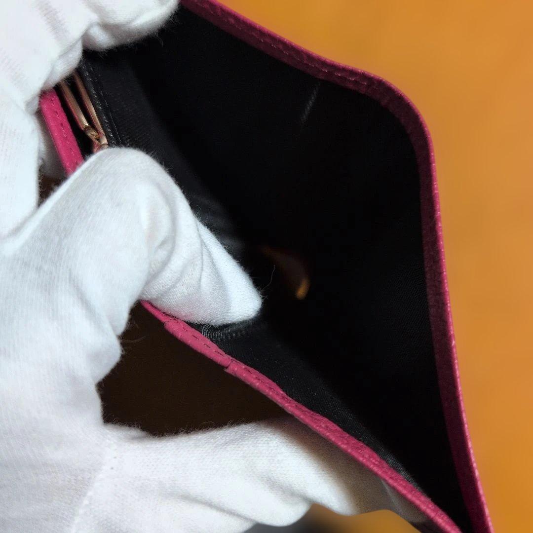 【新品】皇居財布 がま口 二つ折り財布 フレンチローズ　ピンク