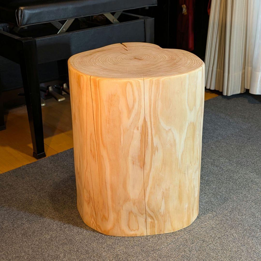 3104　檜⑤　切り株　丸太　椅子　 スツール　高さ約42㎝