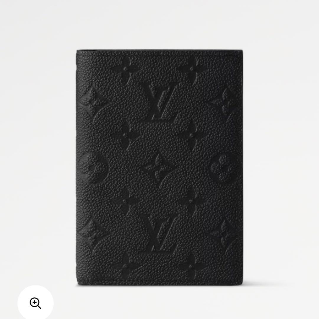 Louis Vuitton ルイヴィトン ブラックモノグラム パスポートケース