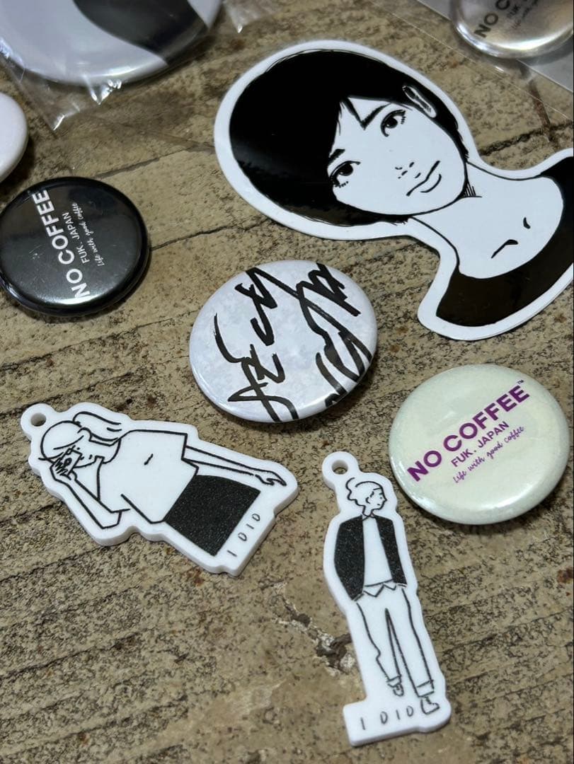 NO COFFEE等　 バッジ・キーホルダーセット
