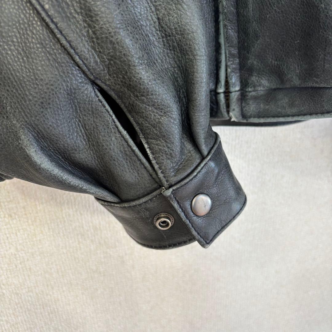 ウィルソンズ　レザージャケット　本革　トラッカー　アメリカ古着　L 2711