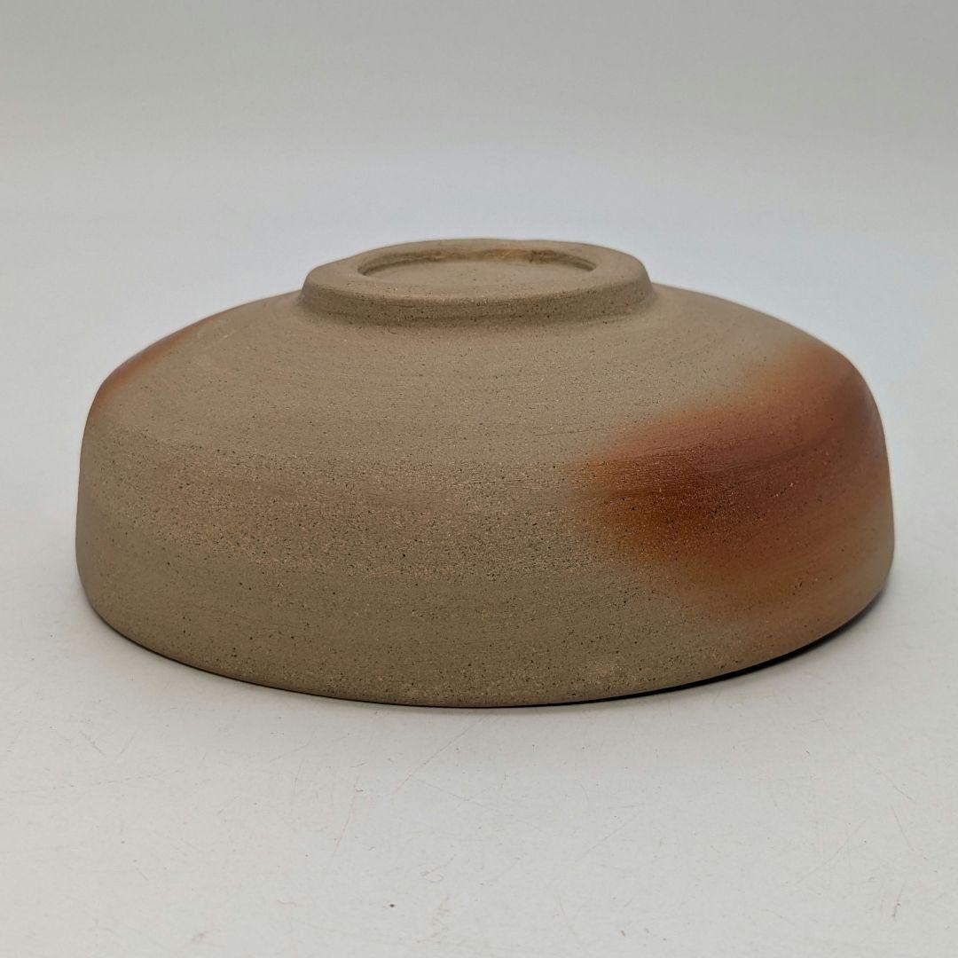 岡山県重要無形文化財 山本出 備前焼 緋襷馬盥茶盌 合箱 抹茶碗 抹茶茶碗 茶器