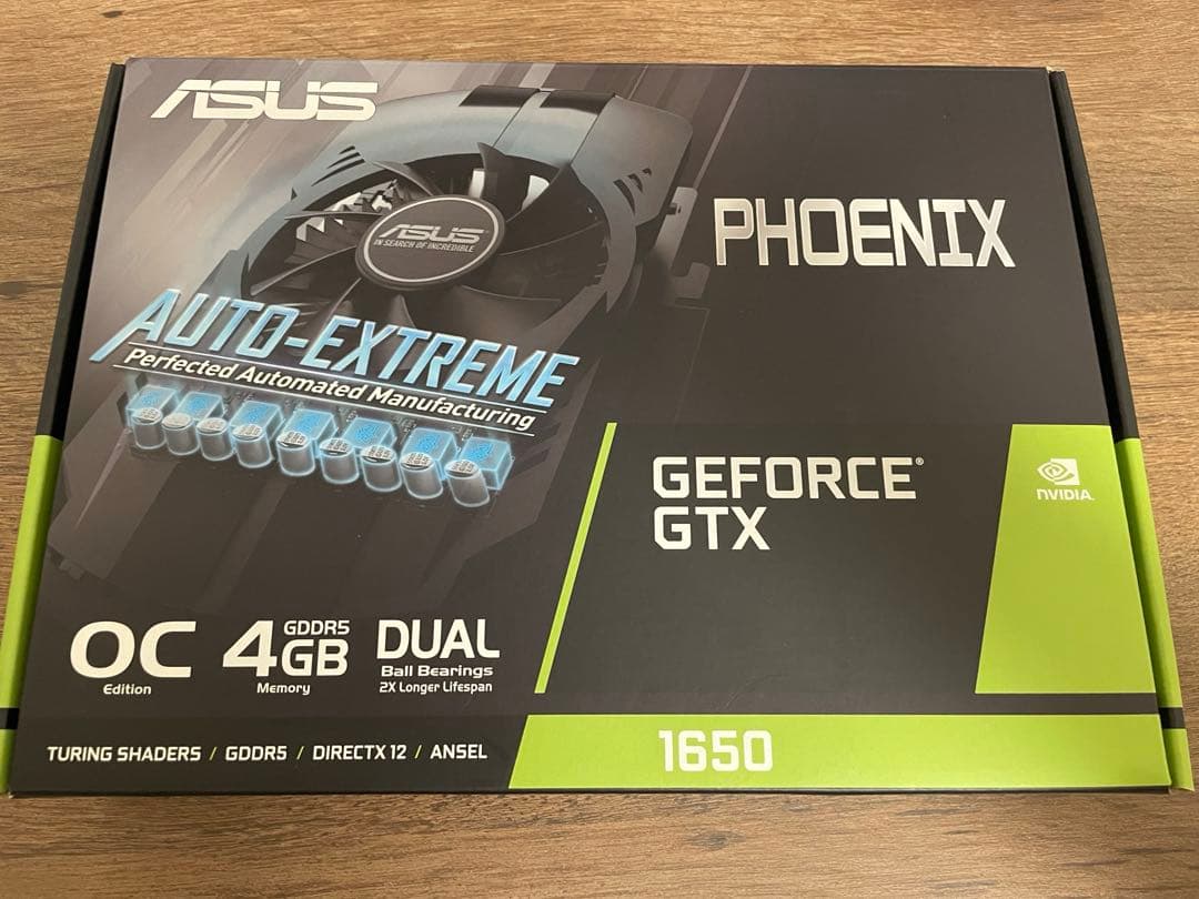 グラフィックボード・グラボ・ビデオカード ASUS GeForce GTX1650-O4G