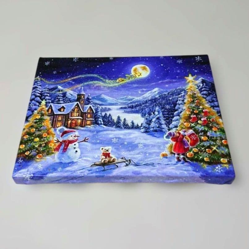 R*U様 【願いを込めて】アクリル画 F3 風景画 絵画