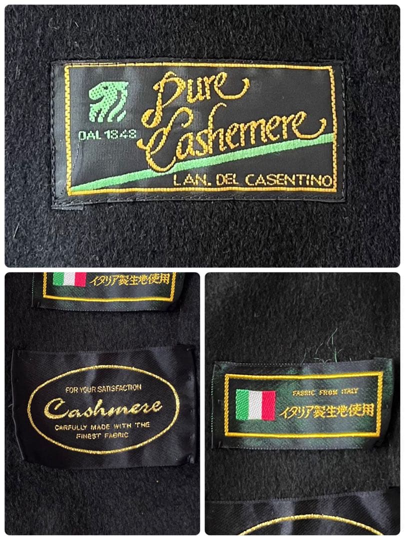 【新品未使用品】LAN.DEL CASENTINO カシミヤ　ダブルロングコート
